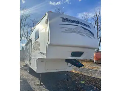 Double Slide Montana Fifth Wheel w/Rear Living Space, 2 Recliners, Sofa or Opt. Hide-A-Bed/Free Stan...