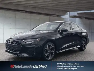 Elevate your daily commute with this exceptional 2025 Audi A3 Sedan Progressiv, a fresh trade-in boa...
