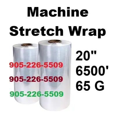 Wholesale Machine Stretch Wrap 20" x 6500' , 65 GA, View more