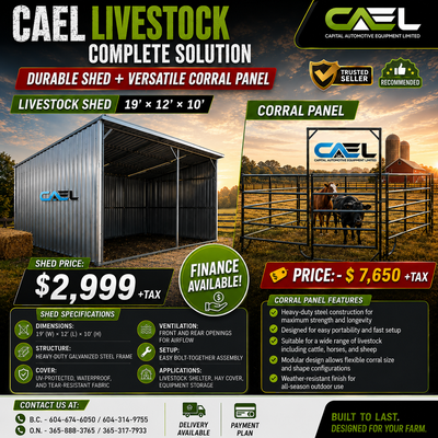 Complete Livestock Management Solutions for Canadian Farms Upgrade your farm with CAEL's premium liv...