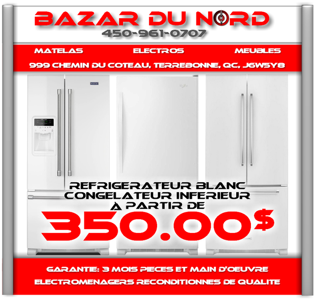 Ensemble Refrigerateur 24" & Cuisiniere 24" a partir de 450$ in Refrigerators in Laval / North Shore - Image 11