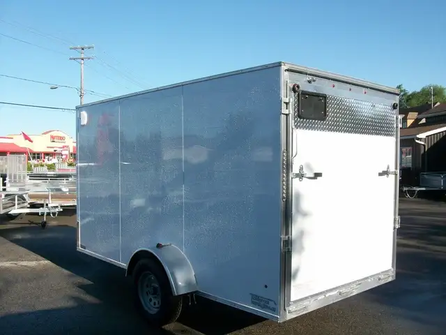 2025 Weberlane ALUMINIUM 6' X 12' V-NOSE 1 ESSIEUX RAMPE VTT MOT in Cargo & Utility Trailers in Laval / North Shore - Image 6