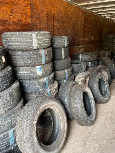 Different sizes of used tires for sale