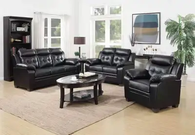 BRAND NEW BONDED LEATHER SOFA AND LOVESEAT ON SALE FOR ONLY $799.99 ADD THE MATCHING CHAIR FOR ONLY...