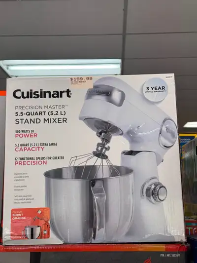 Cuisinart Precision Master 5.5-Quart Tilt-Head Stand Mixer - NEW, View more