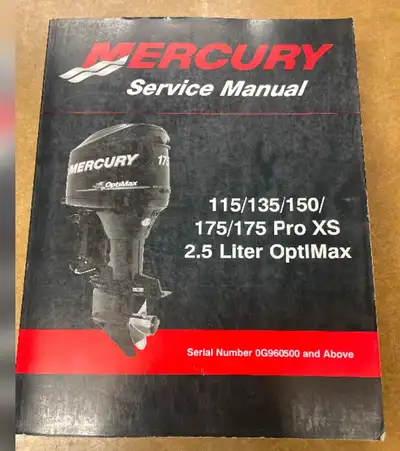 MERC MANUAL 115/135150/175/ 175 PRO XS 2.5 L OPTI MAX*********** Call/Text 780-542-1989 OR 780-514-8...