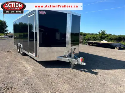 CANADIAN CRAFTSMAN 8.5' x 20' GALVANIZED ENCLOSED AUTO HAULER WITH 10K GVWR AND BEAVERTAIL UPGRADES!...