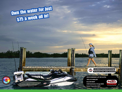$2000.00 MegaCash DiscountThe Ultimate Fishing PWC ???? Less than $75 Weekly, All-in On the water Ar...