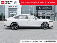 Very Low KM Platinum White Pearl 2025 Honda Accord Hybrid Touring! Navigation / Leather / Sunroof /... (image 5)