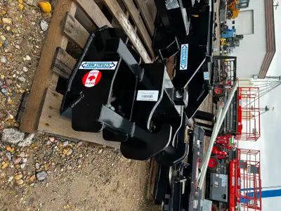 If you're looking to use your skid steer attachments on your Telehandler, then give us a Call availa...