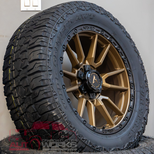 5 & 6 BOLT - MATTE BRONZE w/BLACK LIP rims! ONLY $1390/set! in Tires & Rims in Calgary - Image 2