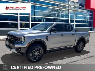 Iconic Silver Metallic 2024 Ford Ranger XLT 4X4, 10-Speed Automatic, EcoBoost 2.3L 4 Cylinder Turbo,...