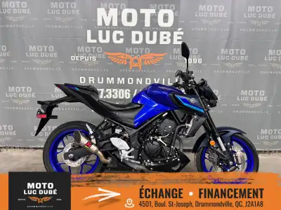 2023 Yamaha MT-03 ABS Yamaha MT-03 ABS 2023 SEULEMENT 1 138 KM MOTO IMMATRICULÉE RÉGULIÈRE À LA SAAQ...