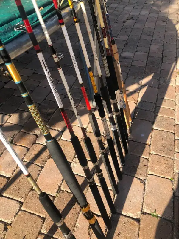 MANY FISHING RODS +REELS FOR SALMON, MUSKY, CARP, FLY, EQUIPMENT in Fishing, Camping & Outdoors in Markham / York Region - Image 2