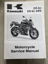 Sm287 Kawi ER-6n ER-6n ABS Motorcycle Service Manual