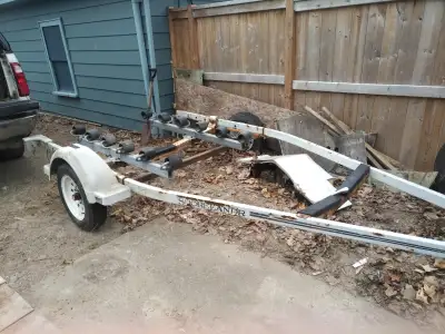Boat trailer for sale new lights,wiring,tires and bearings. Fully adjustable. $1000