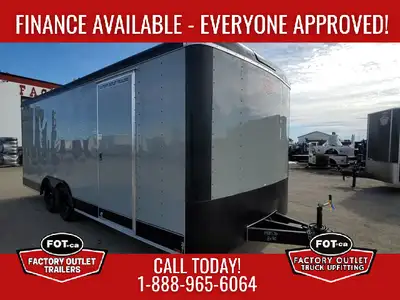 RENTAL Unit is located at FOT Langley BC! 8.5x20ft Enclosed Cargo Trailer for Rent from Factory Outl...