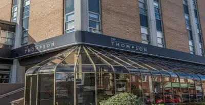 Unit 100 at The Thompson offers approximately 12,400 sq. ft. of expansive office space in a prominen...