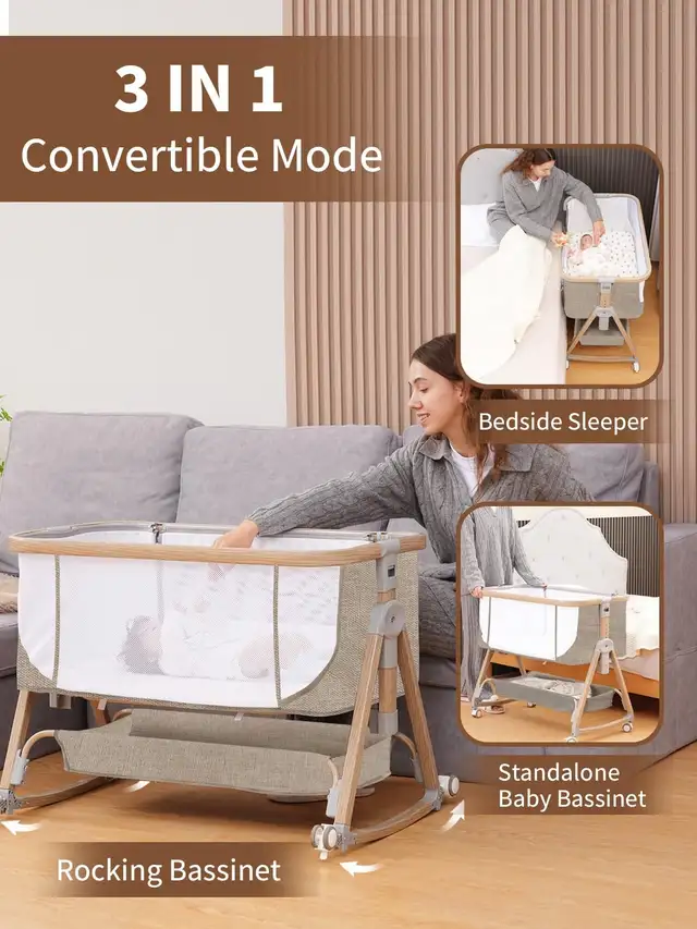 Baby Bassinet, Basinet Bedside ... ID# 40363006662384641122