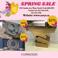 Spring sale on Furniture!! Consoles/Dining Tables, Accent Chair