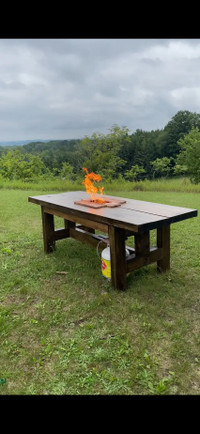 Fire pit Dining table