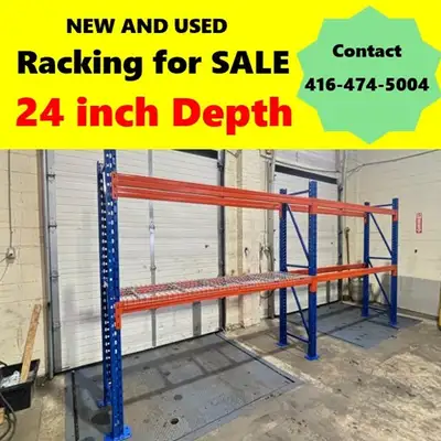 NEW and USED 24 inch Deep Pallet Racking REDIRACK Storage Rack, View more