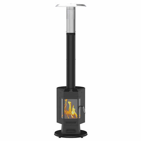 FlamePro 81”H Steel Patio Pellet Heater in Patio & Garden Furniture in Peterborough