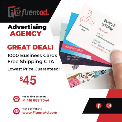 1000 Business Cards for $45 Including Free Shipping In 4-6 Days!, View more