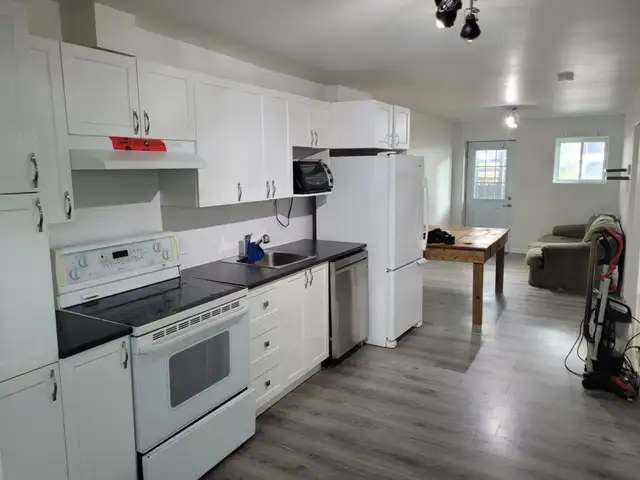 Très beau 4 1/2, Limoilou, demi sous-sol Rénové JUILLET