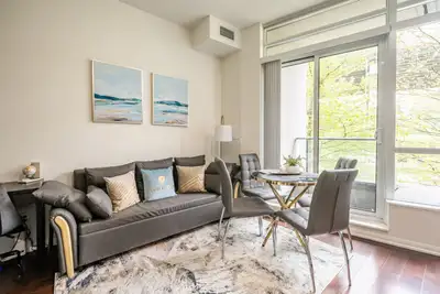 Welcome to our amazing apartment located in a boutique building in the heart of trendy Downtown Toro...