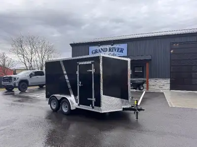 Grand River Trailer Sales Cargo trailer 7x12+Vee Contractor grade frame, 6.6 interior height rear ba...