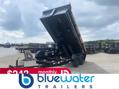 SALE!! REGULAR $12,485 NOW ONLY $11,675!! Bluewater Southland Trailers Tandem Axle Dump Trailer 15,4...