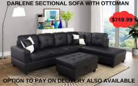 BRAND NEW DARLENE SOFA WITH OTTOMAN(OPTION TO PAY ON DELIVERY) Mississauga / Peel Region Toronto (GTA) Preview