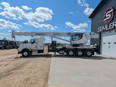 2013 Kenworth T800 Tri Drive with Manitex 5096S Straight Boom. Tridem Picker Truck 10 year boom insp...