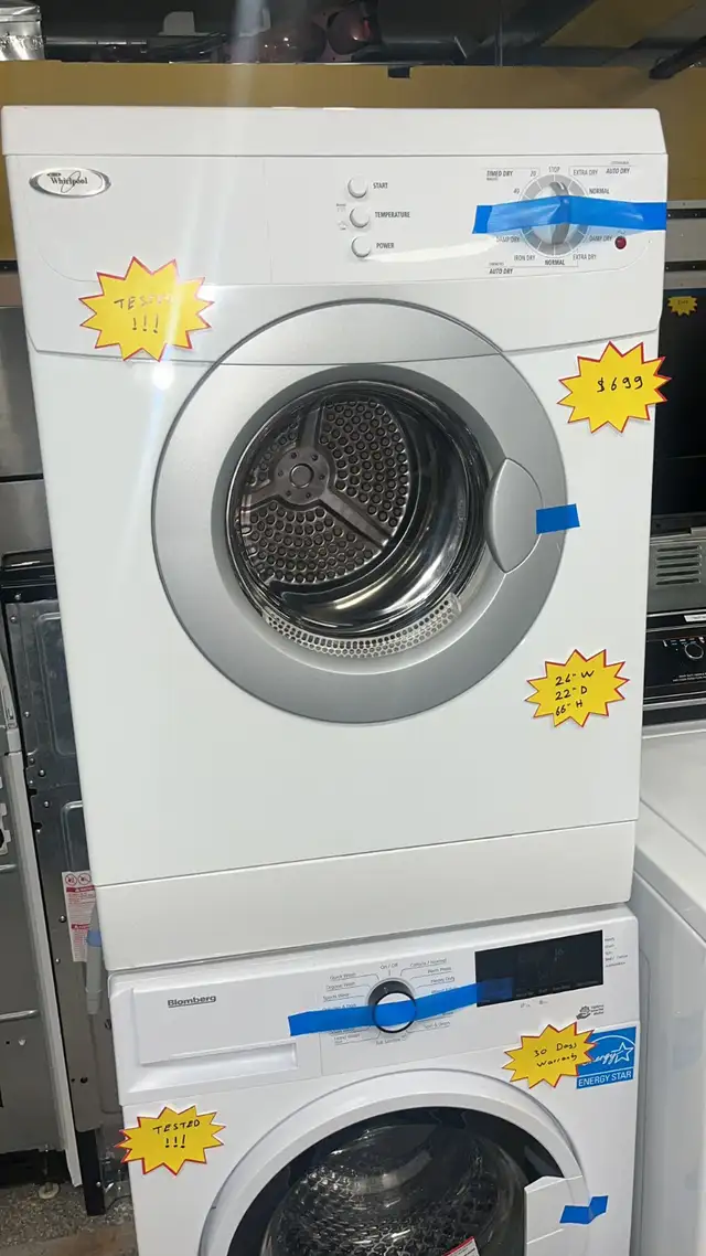 Blomberg 24”Stackable Washer Dryer Fully Tested  30-Day Warranty in Washers & Dryers in Kitchener / Waterloo - Image 6