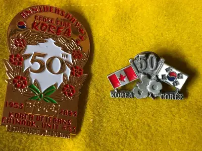50th Anniversary Korean veterans pin set from 2003 Southern Albe, View more