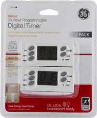 GE 15445 24-Hour Indoor Programmable Polarized Plug-In Digital T