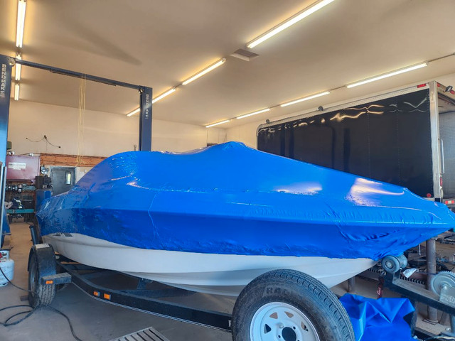 BOAT WRAP AND STORAGE AVAILABLE RVS WELCOME in Boat Parts, Trailers & Accessories in Edmonton