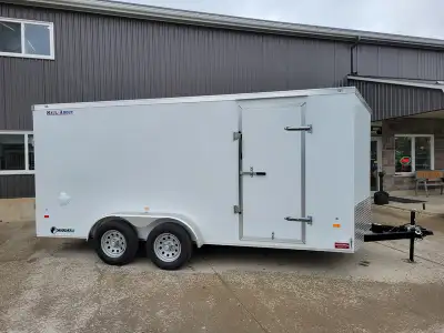 7X16 Haul About Cougar Enclosed Trailer Features: 7'x16' plus V-nose 6.5' interior height 2x 3500lb...