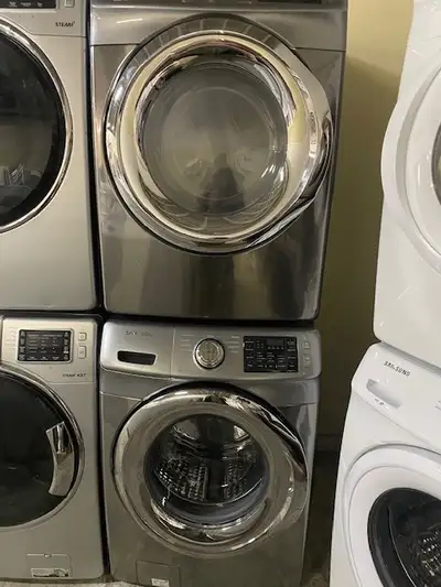 Laveuse sécheuse frontales stainless Samsung ( remis a neuf ), View more