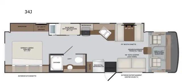 2021 Holiday Rambler Admiral 34J only 13 Milles in RVs & Motorhomes in Moncton - Image 3