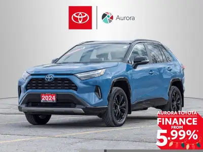 The 2024 Toyota RAV4 Hybrid XSE AWD, dressed in a stunning blue, offers an exceptional all-wheel dri...