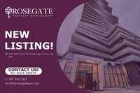 1 Bedroom + Den Condo with 2 Bathrooms, Internet & Balcony in Mi Mississauga / Peel Region Toronto (GTA) Preview