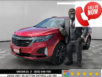 2022 Chevrolet Equinox RS No Accidents | Safety Certification Included Financing & Warranty Options...