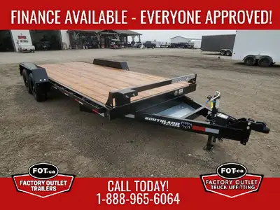 New 18ft Equipment Trailer by Southland Trailers - 18ft Straight Working Deck - 8ft 6in Overall Widt...