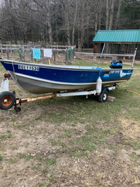 17' Aluminum Boat with 30 HP