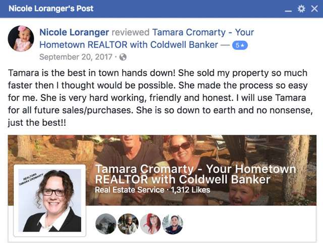 Real Reviews from Real Customers for REALTOR® Tamara Cromarty in Real Estate Services in Whitehorse - Image 4