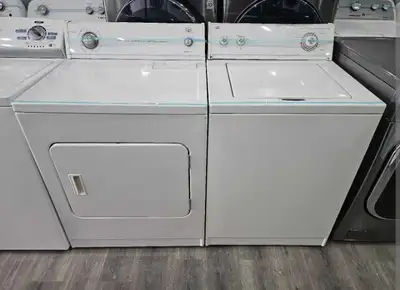 Roper 27" White Topload Washer & Frontload Electric Dryer Set, View more