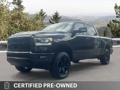 Welcome to Moncton Chrysler Jeep Dodge. Recent Arrival! 2021 Ram 1500 Sport HEMI 5.7L V8 VVT 4WD 1-Y...