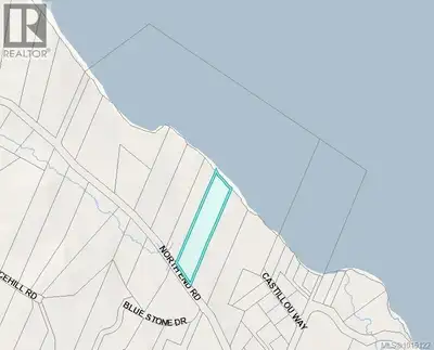 Great building site with low bank ocean views of Trincomali Channel. Approximately 210 feet of ocean...